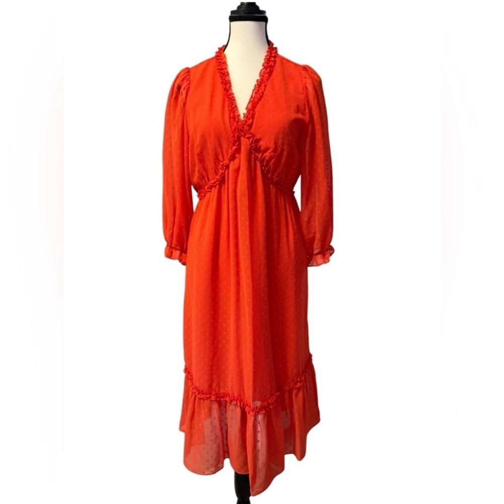 NWT Nanette Lepore Size 4 orange dress
